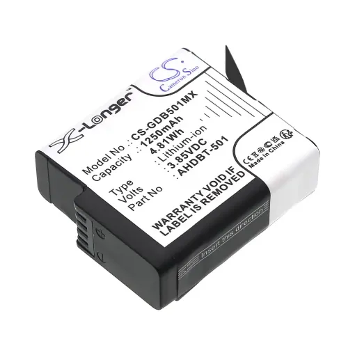 Slika Cameron Sino CS-GDB501MX 3.85V 1250mAh Li-ion baterija za kameru GoPro Hero 5, Hero 6, Hero 7, Hero 8 SPJB1B