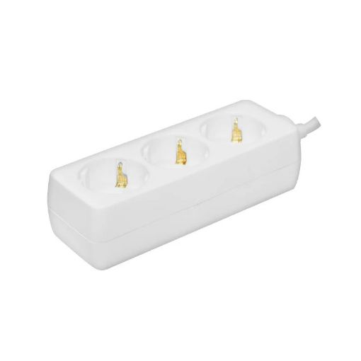 Slika Prosto NV3-5/WH-P/1,5 razvodnik sa 3 mesta 5m 1.5mm2