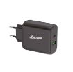 Slika Xwave GaN65w-AC GaN 65W USB-A + USB-C, ultra-brzi punjač za mobilne, tablete, crni
