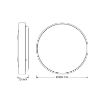 Slika Osram CEILING LUXO 24W/840 IP20 CRNA FI38 2640lm LED plafonjera