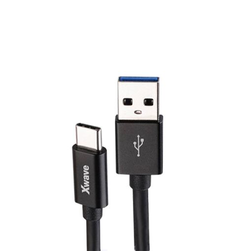 Slika Xwave USB kabl TIP-C/USB 3.0 (tip A-muski) -USB 3.1 (TIP C-muski)/duzina 2m/crni pv
